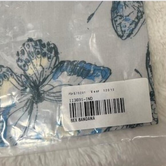 Sundance Bex Bandana in Indigo with birds and butterflies in the print – NWT - Picture 5 of 5